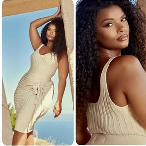 Rib Sweater Tank/Skirt Set